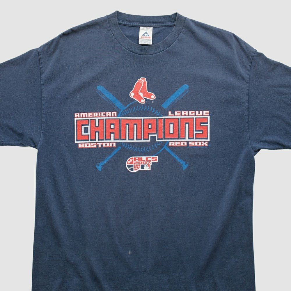 Boston Red Sox 2007 T-Shirt - Navy - Vintage T-shirts