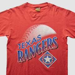 Texas Rangers Nutmeg Mills 1996 T-Shirt - Red - Vintage T-shirts