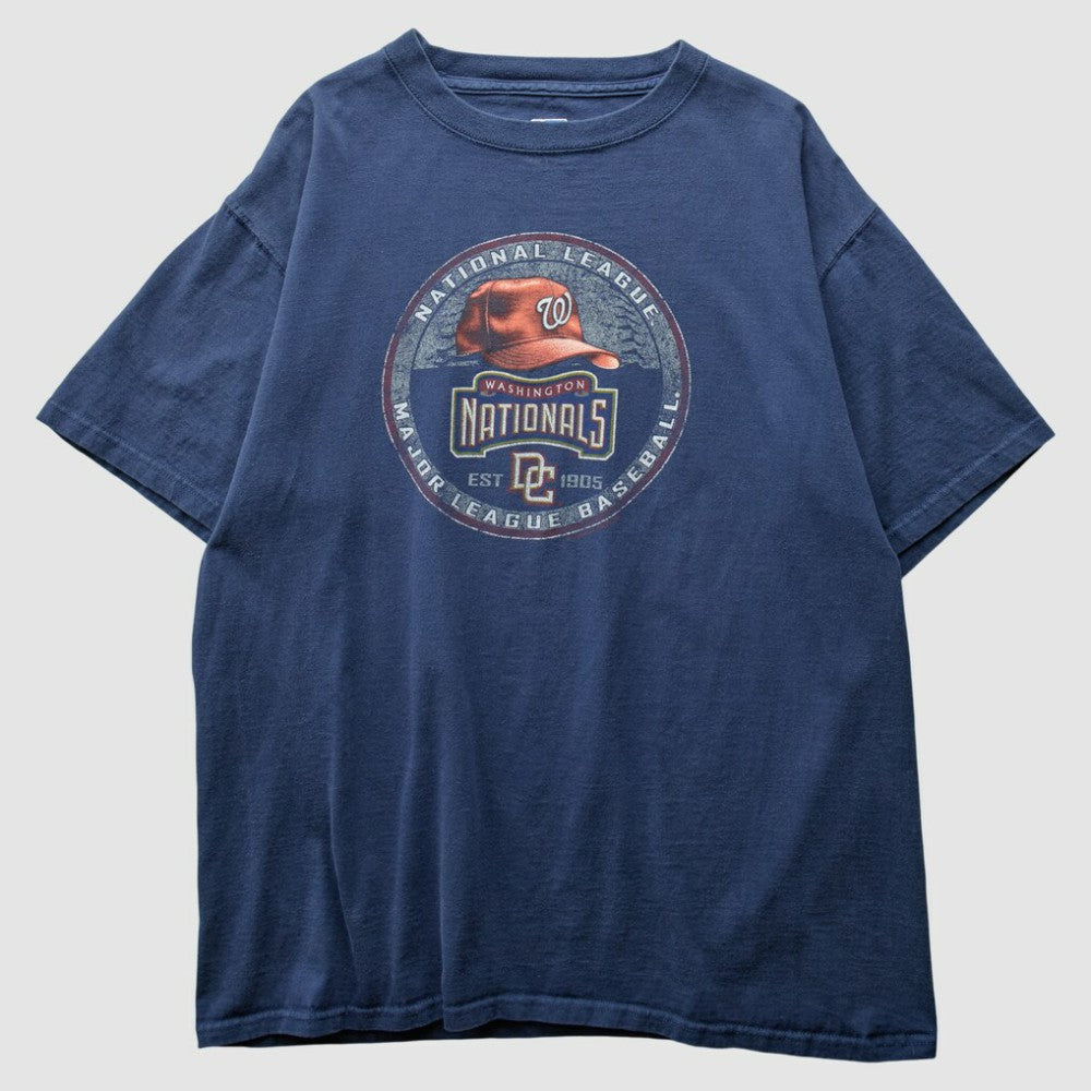 Washington Nationals 2000s T-Shirt - Navy - Vintage T-shirts
