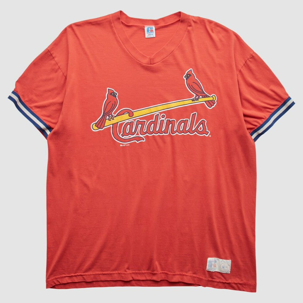 St. Louis Cardinals Russell 1998 T-Shirt - Orange - XVintage T-shirts