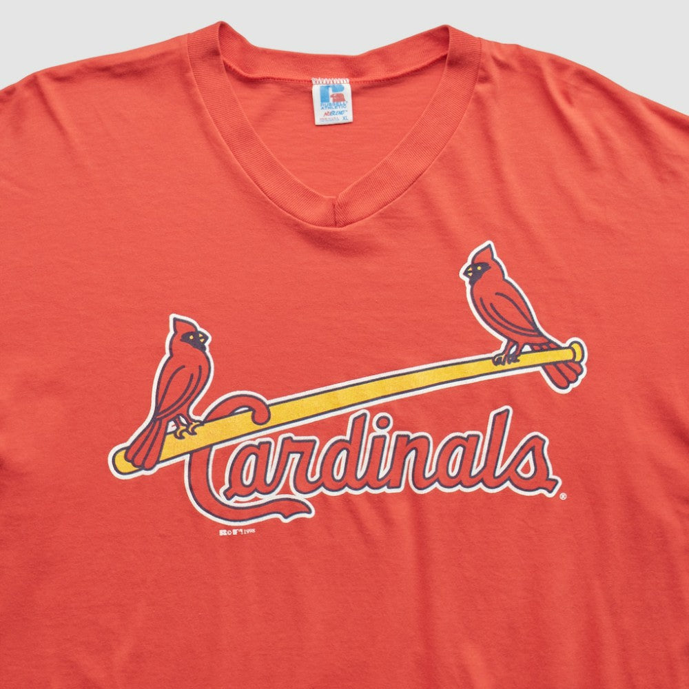 St. Louis Cardinals Russell 1998 T-Shirt - Orange - XVintage T-shirts