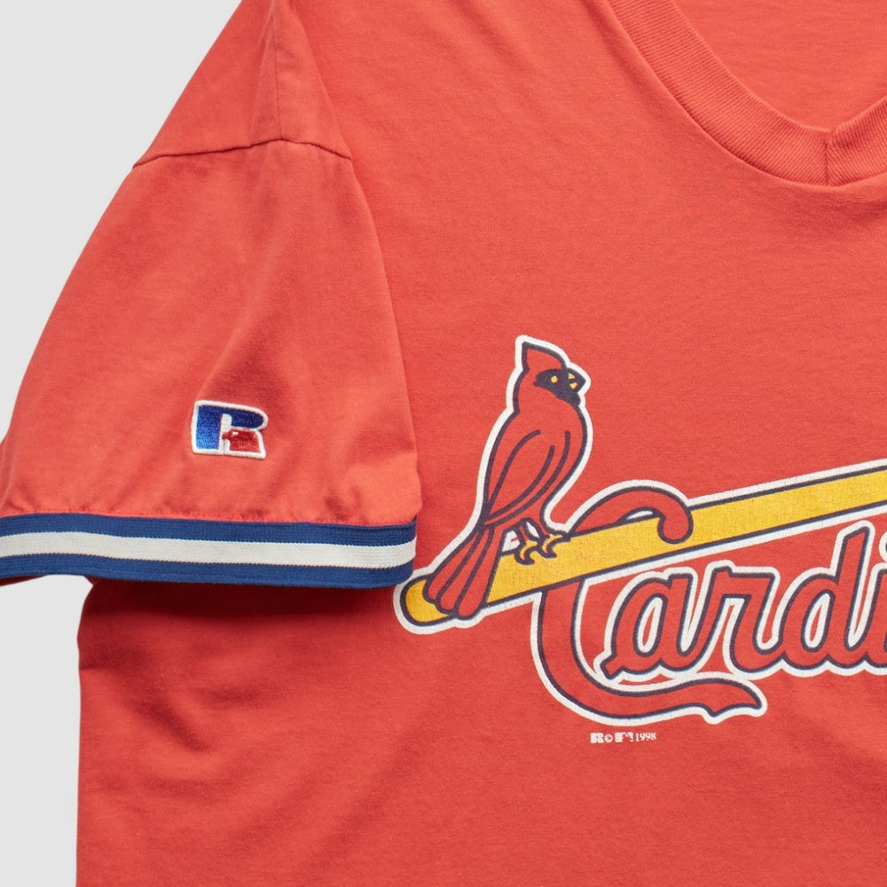 St. Louis Cardinals Russell 1998 T-Shirt - Orange - XVintage T-shirts