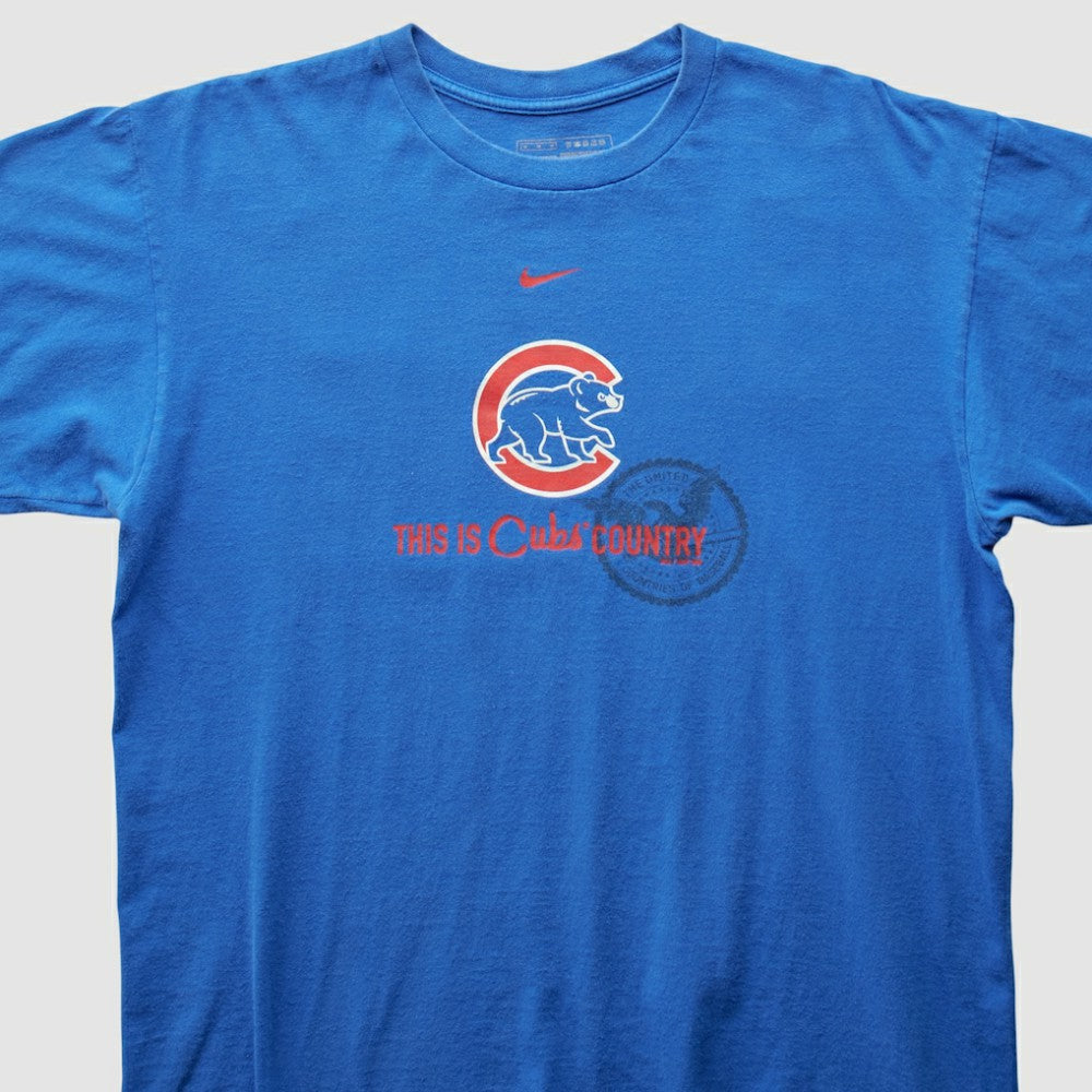 Chicago Cubs Nike 2008 T-Shirt - Blue - Vintage T-shirts
