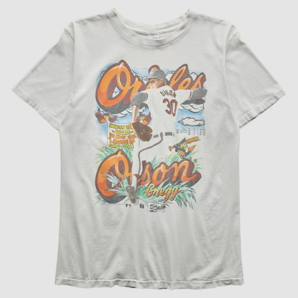Baltimore Orioles Salem 1990 T-Shirt - White - Vintage T-shirts