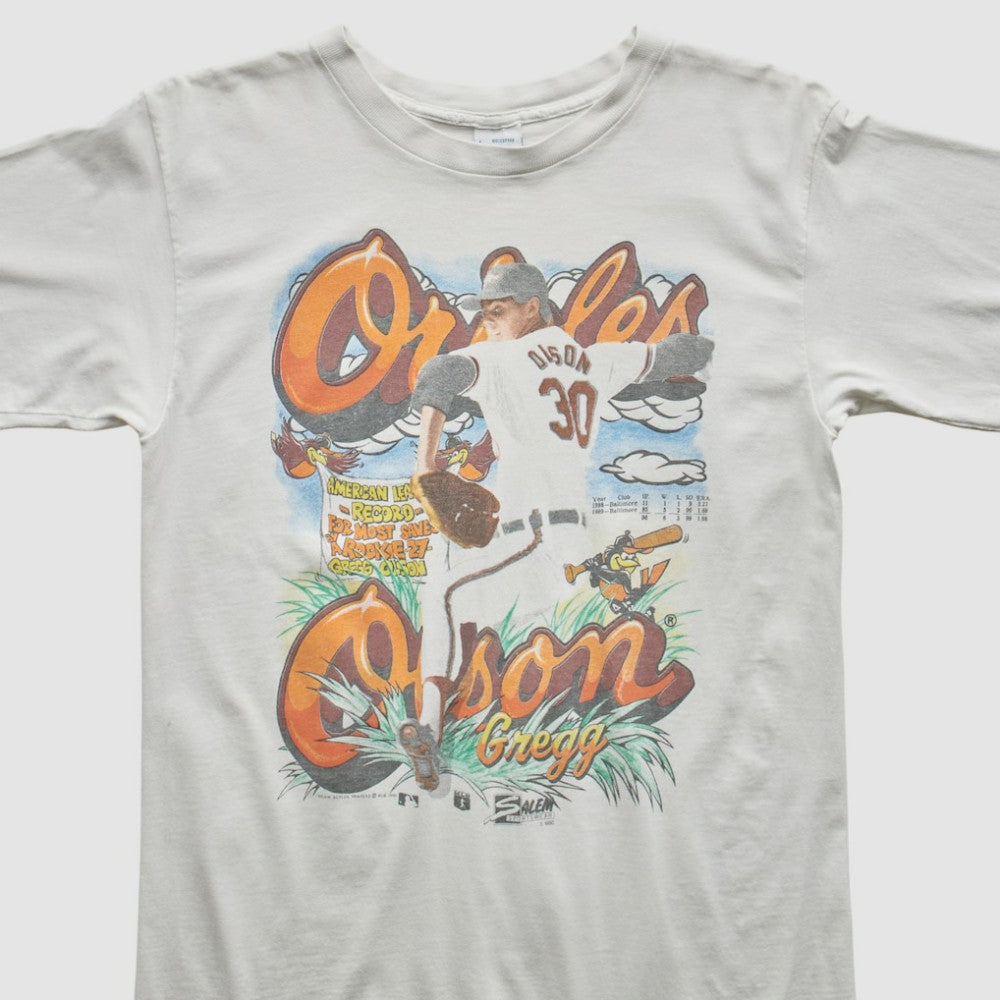 Baltimore Orioles Salem 1990 T-Shirt - White - Vintage T-shirts
