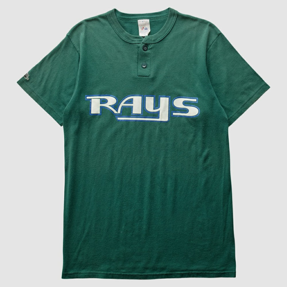 Tampa Bay Rays Majestic 90s T-Shirt - Green - Vintage T-shirts