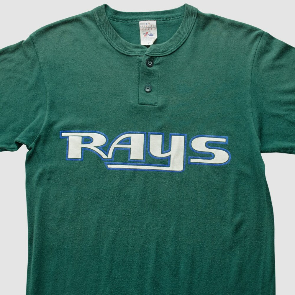 Tampa Bay Rays Majestic 90s T-Shirt - Green - Vintage T-shirts