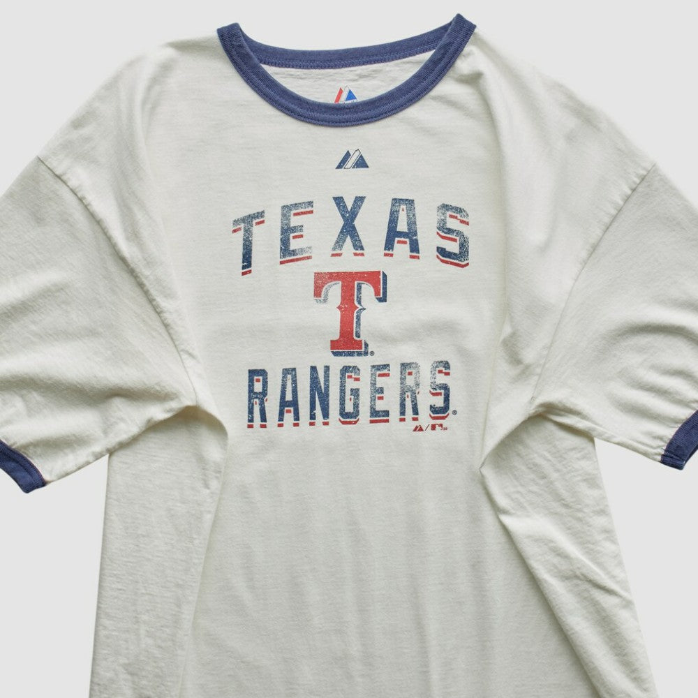 Texas Rangers Majestic 2010 T-Shirt - White - 2XVintage T-shirts