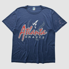 Atlanta Braves 1993 T-Shirt - Navy - Vintage T-shirts