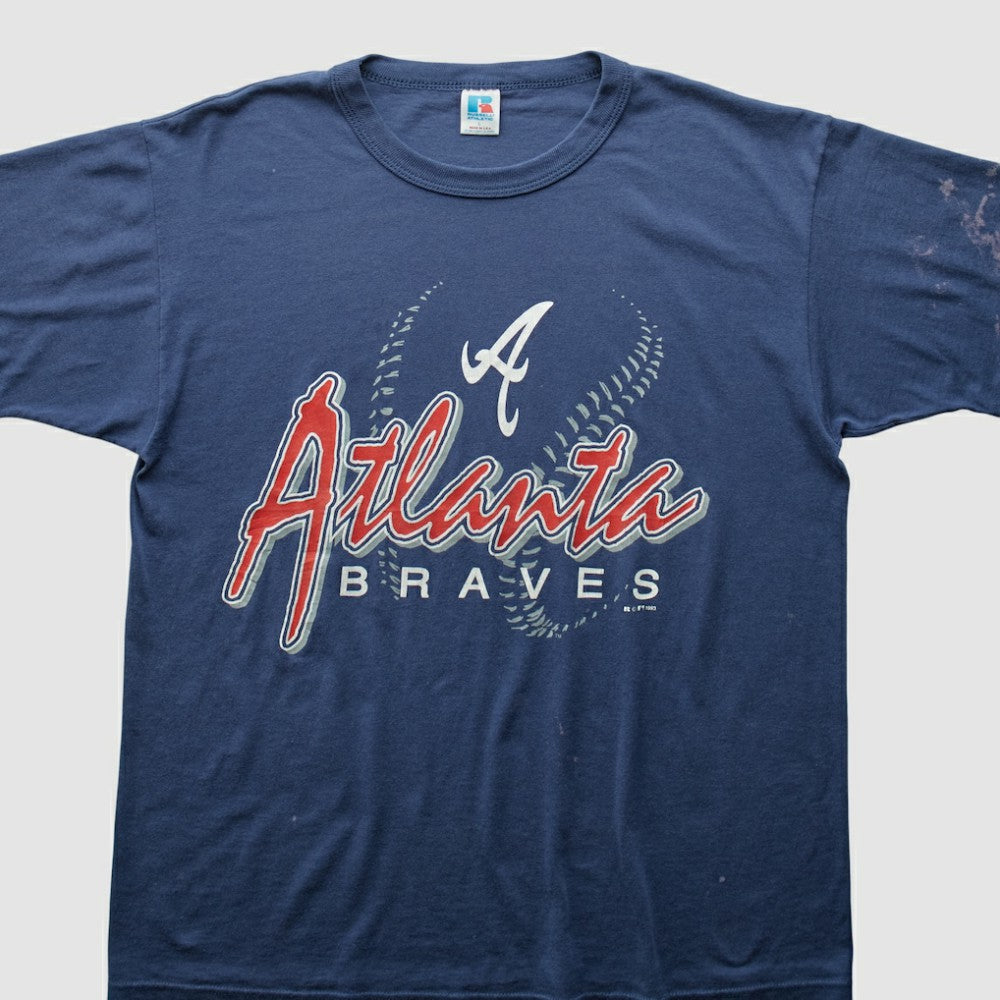 Atlanta Braves 1993 T-Shirt - Navy - Vintage T-shirts