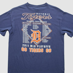 Detroit Tigers 2011 T-Shirt - Blue - Vintage T-shirts