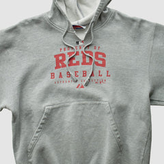 Cincinnati Reds Majestic 2005 Pullover Sweatshirt - Gray - Vintage Pullover