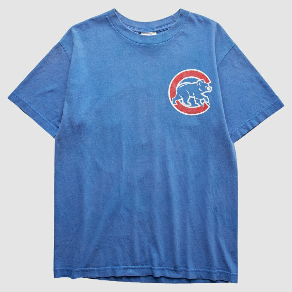 Chicago Cubs Majestic 2010s T-Shirt - Blue - Vintage T-shirts