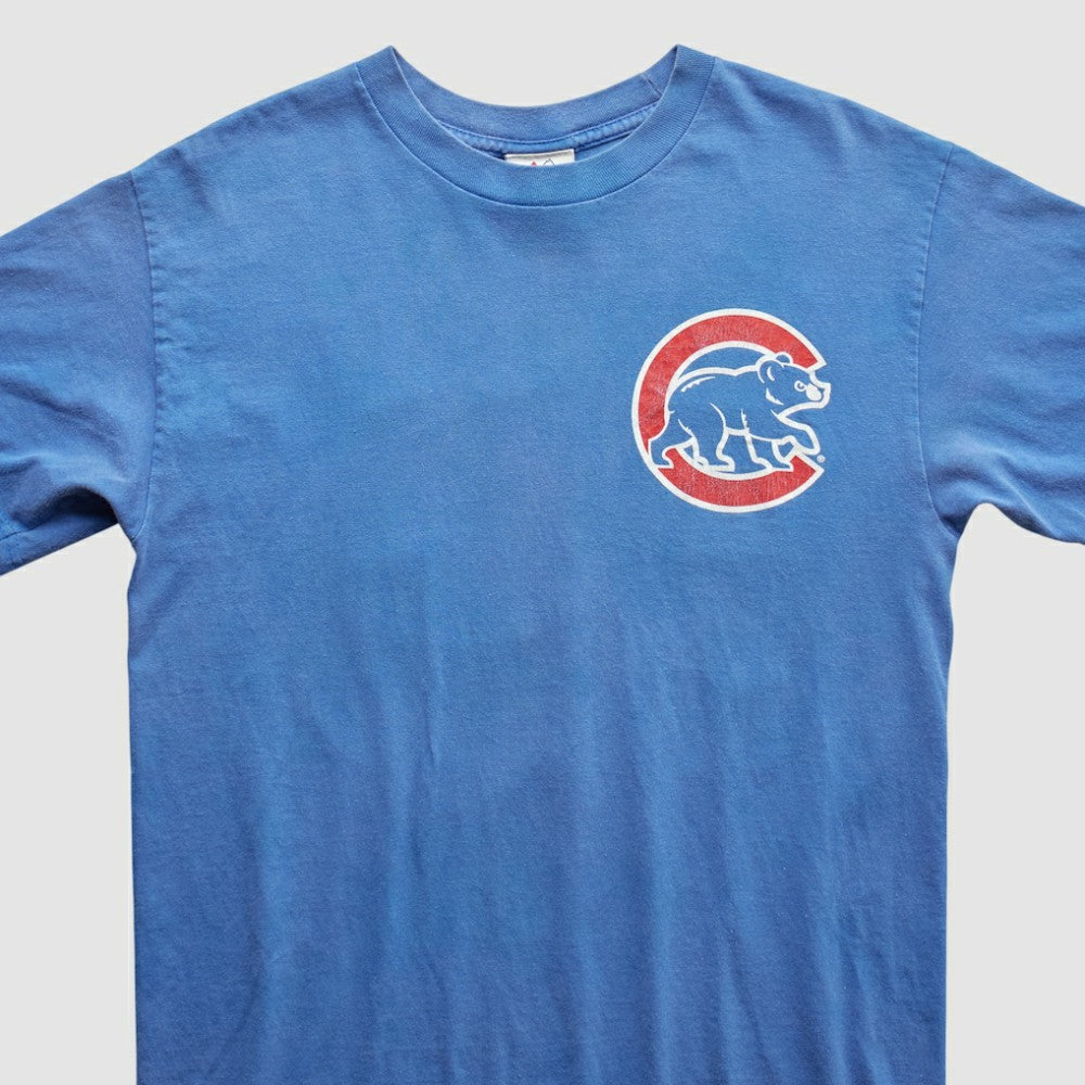 Chicago Cubs Majestic 2010s T-Shirt - Blue - Vintage T-shirts