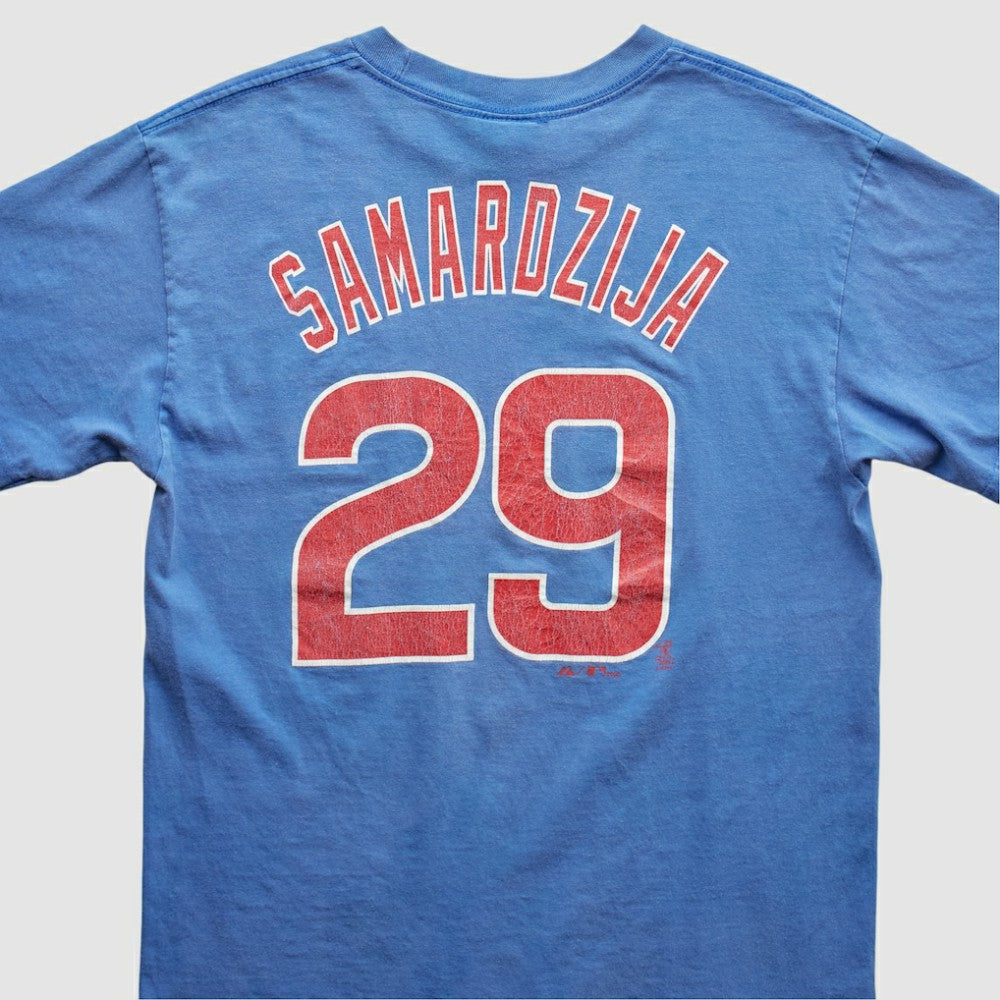 Chicago Cubs Majestic 2010s T-Shirt - Blue - Vintage T-shirts