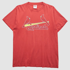 St. Louis Cardinals Majestic 2000s T-Shirt - Red - Vintage T-shirts