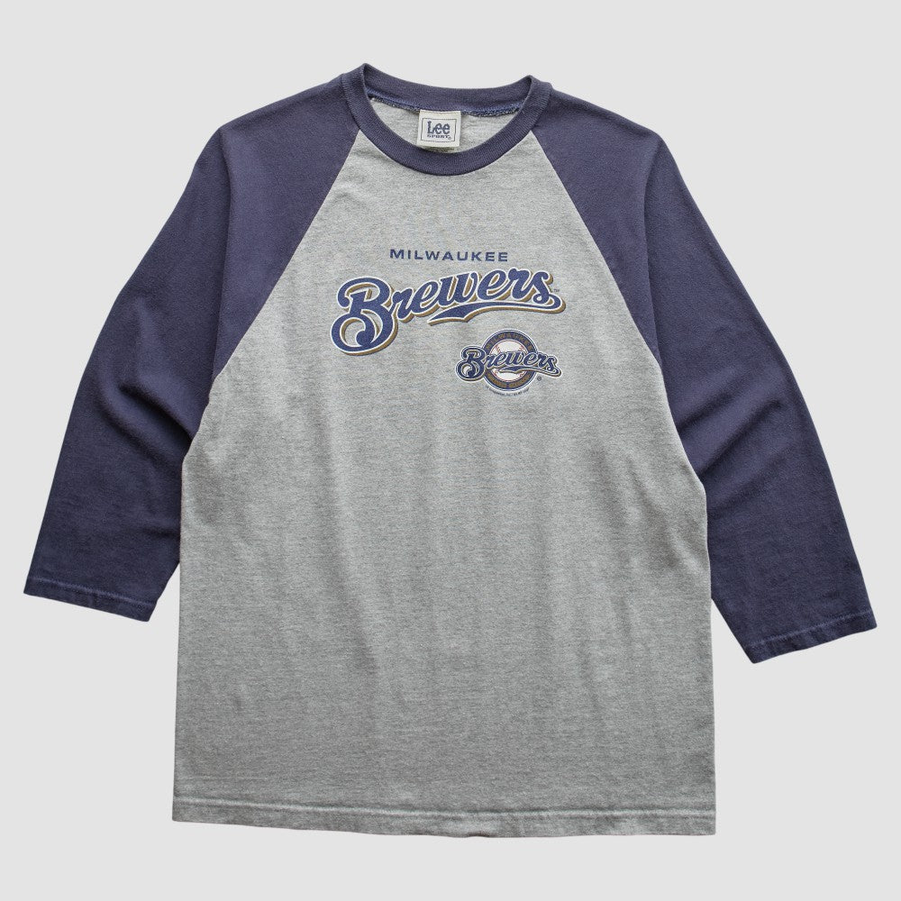 Milwaukee Brewers Lee Apparel 2007 T-Shirt - Heather Gray - Vintage T-shirts