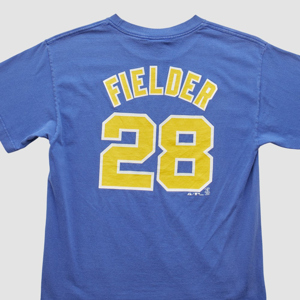 Milwaukee Brewers Majestic 2000s T-Shirt - Blue - XVintage T-shirts