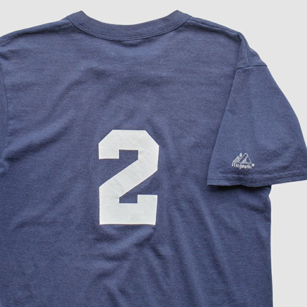 Atlanta Braves Majestic 90s T-Shirt - Navy - Vintage T-shirts