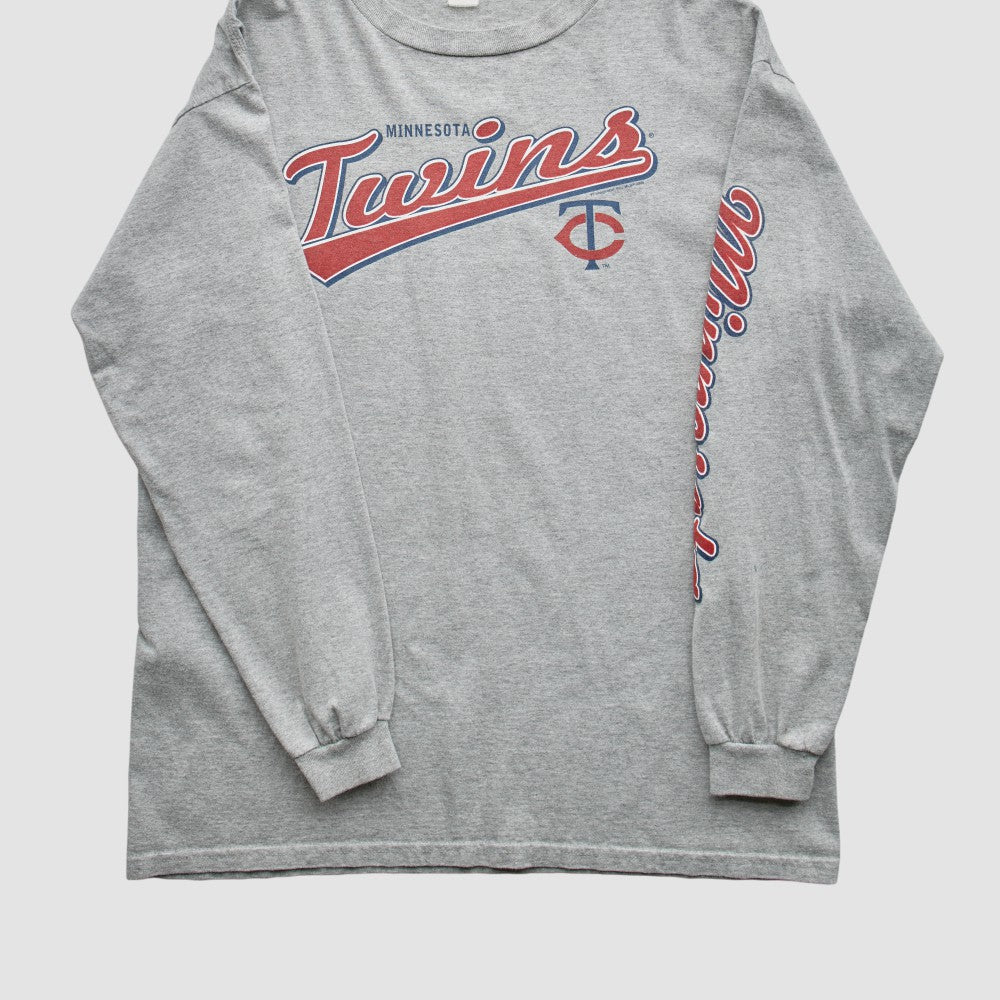 Minnesota Twins CSA 2000s T-Shirt - Gray - Vintage T-shirts