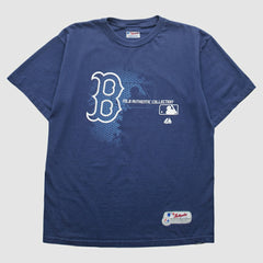 Boston Red Sox Majestic 2000s T-Shirt - Navy - Vintage T-shirts
