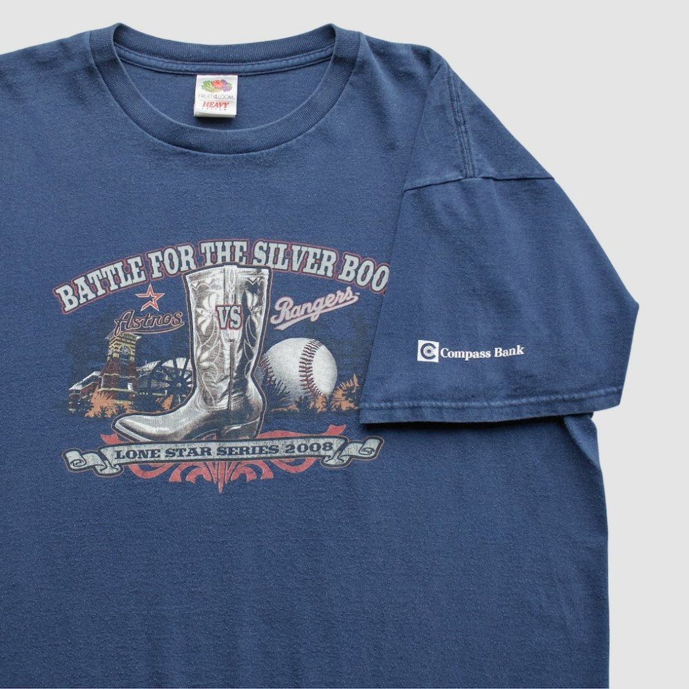 Texas Rangers 2008 T-Shirt - Blue - Vintage T-shirts