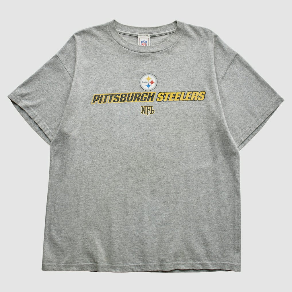 Pittsburgh Steelers NFL 2000s T-Shirt - Gray T-shirts