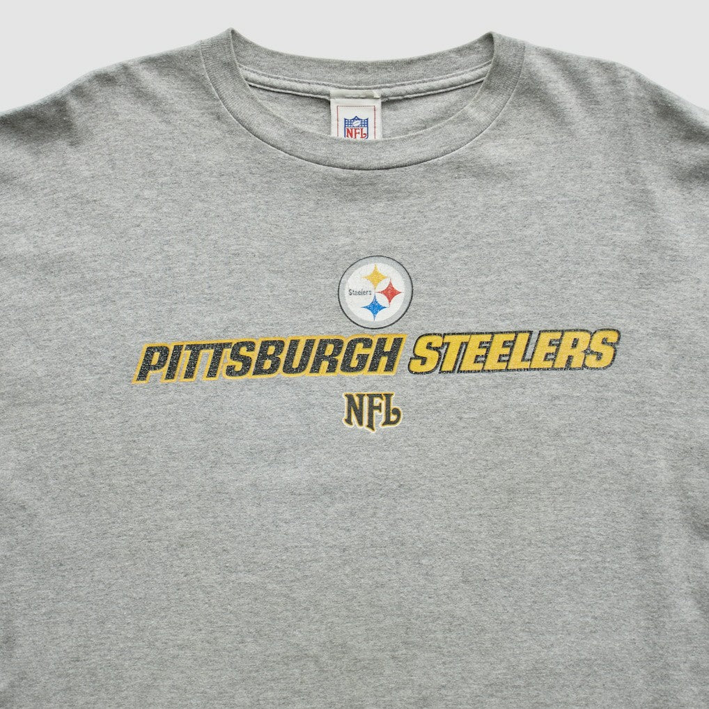 Pittsburgh Steelers NFL 2000s T-Shirt - Gray T-shirts