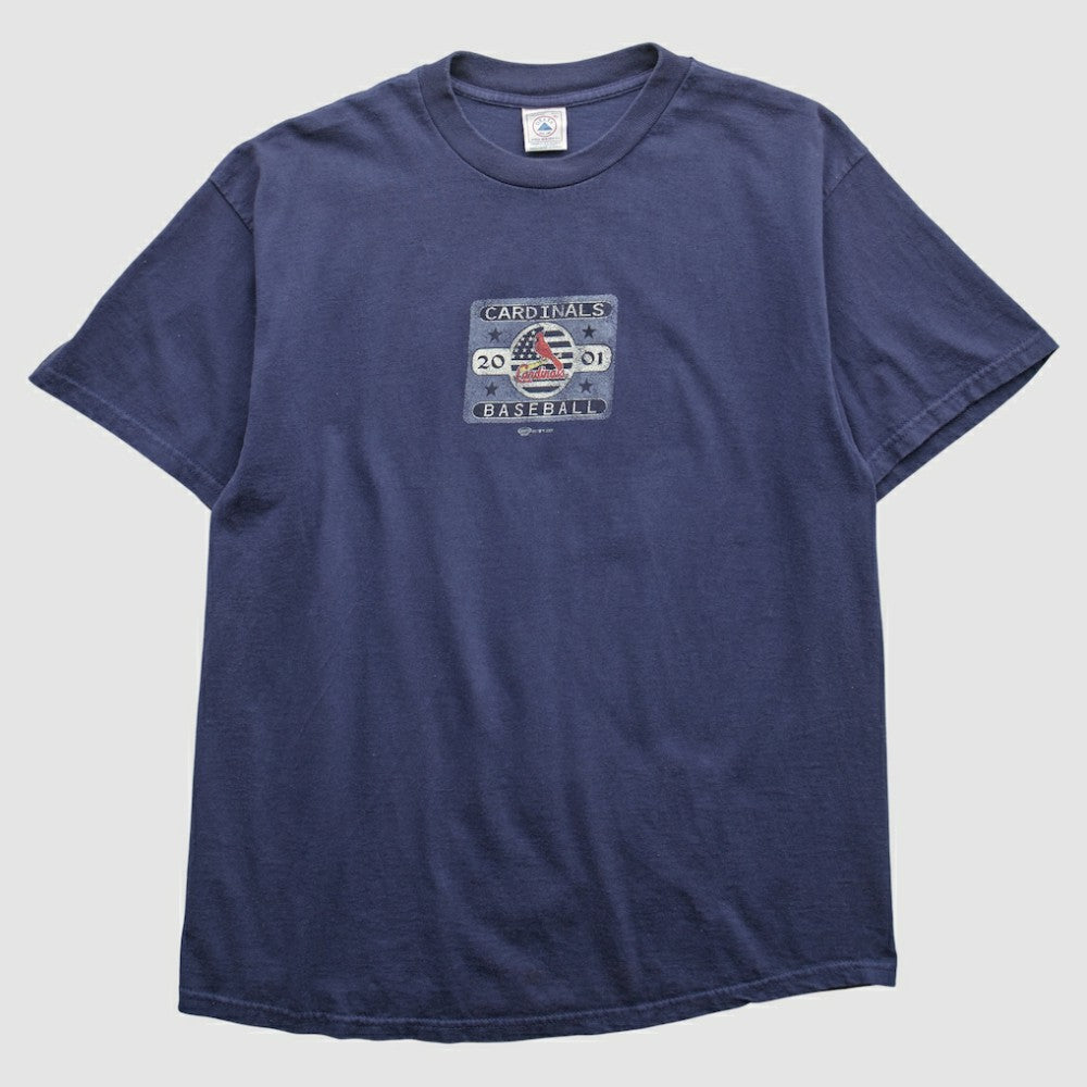 St. Louis Cardinals Delta 2001 T-Shirt - Navy - Vintage T-shirts