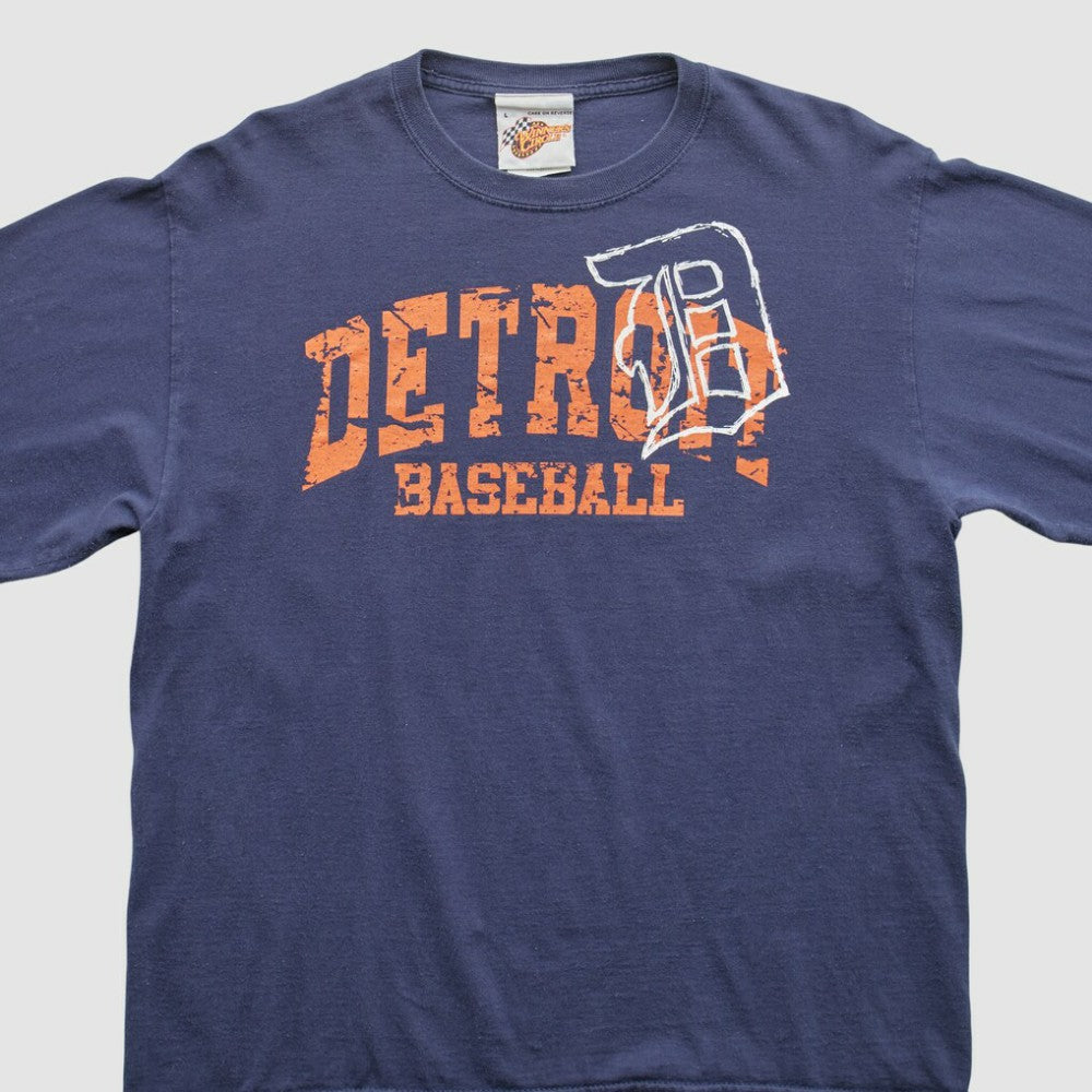 Detroit Tigers 2000s T-Shirt - Navy - Vintage T-shirts