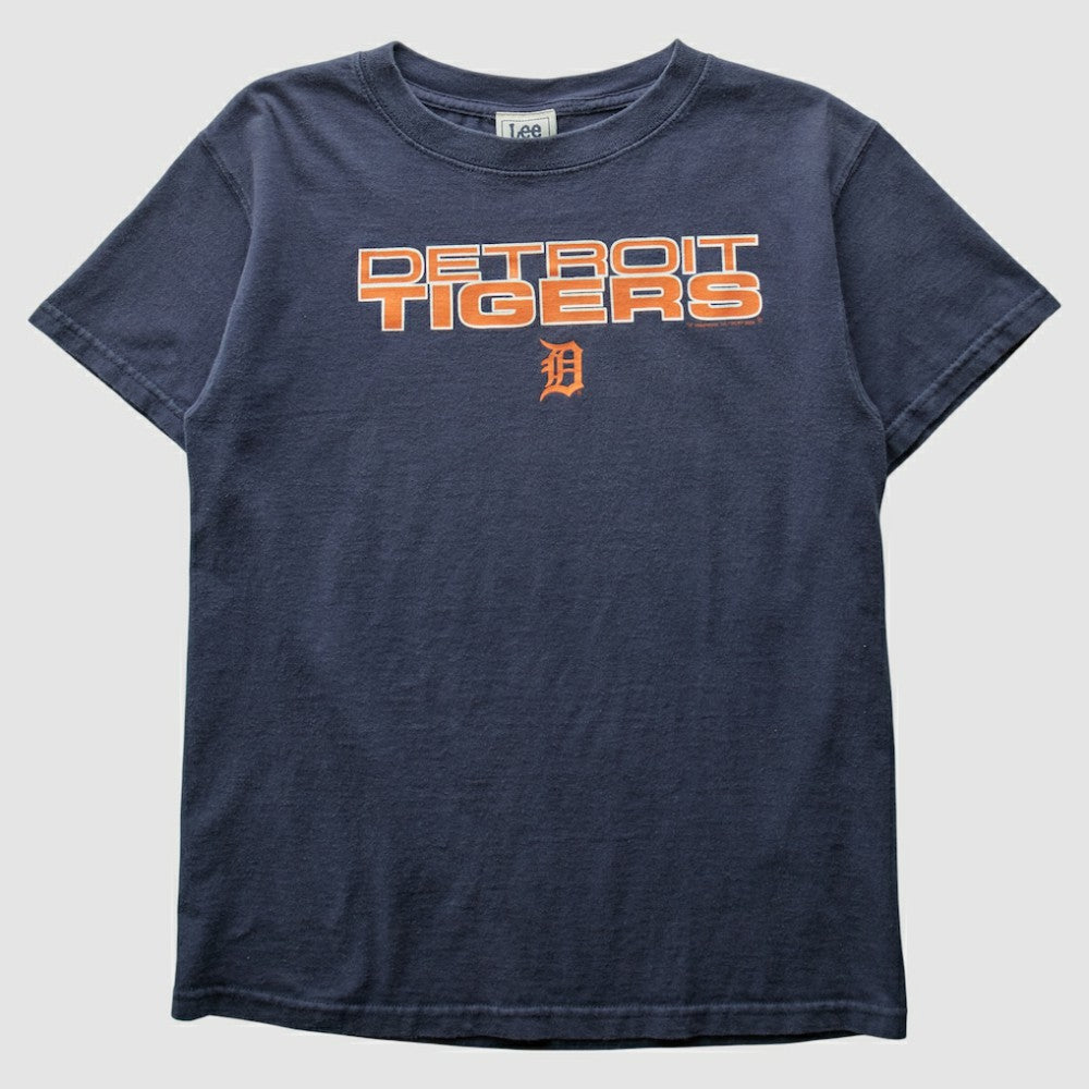 Detroit Tigers Lee Apparel 2000s T-Shirt - Navy - Vintage T-shirts