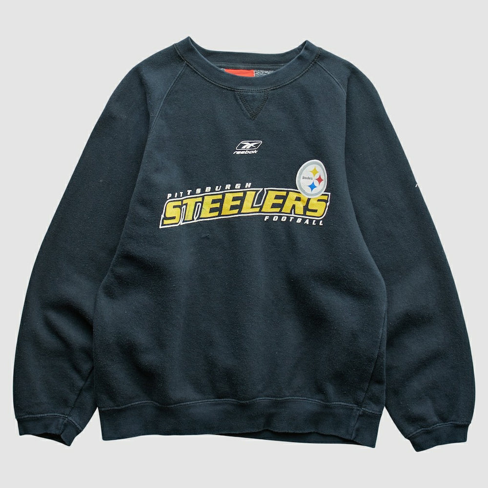 Pittsburgh Steelers Reebok 2000s Pullover Sweatshirt - Black Pullover