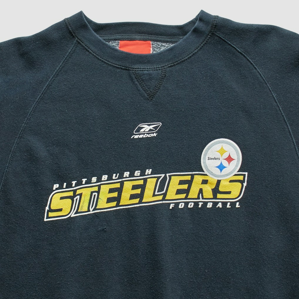Pittsburgh Steelers Reebok 2000s Pullover Sweatshirt - Black Pullover