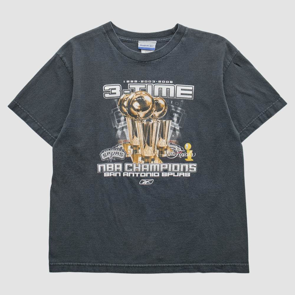 San Antonio Spurs Reebok 2005 T-Shirt Gray Vintage - Vintage