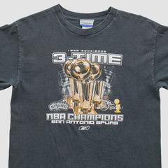 San Antonio Spurs Reebok 2005 T-Shirt Gray Vintage - Vintage
