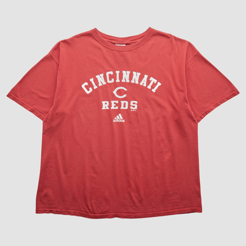 Cincinnati Reds Adidas 2010s T-Shirt - Red - XVintage T-shirts