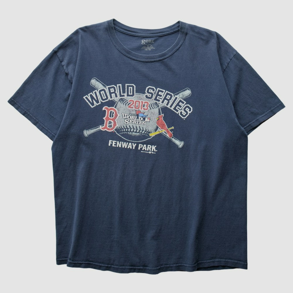 Boston Red Sox vs. St. Louis Cardinals 2013 T-Shirt - Navy - Vintage T-shirts