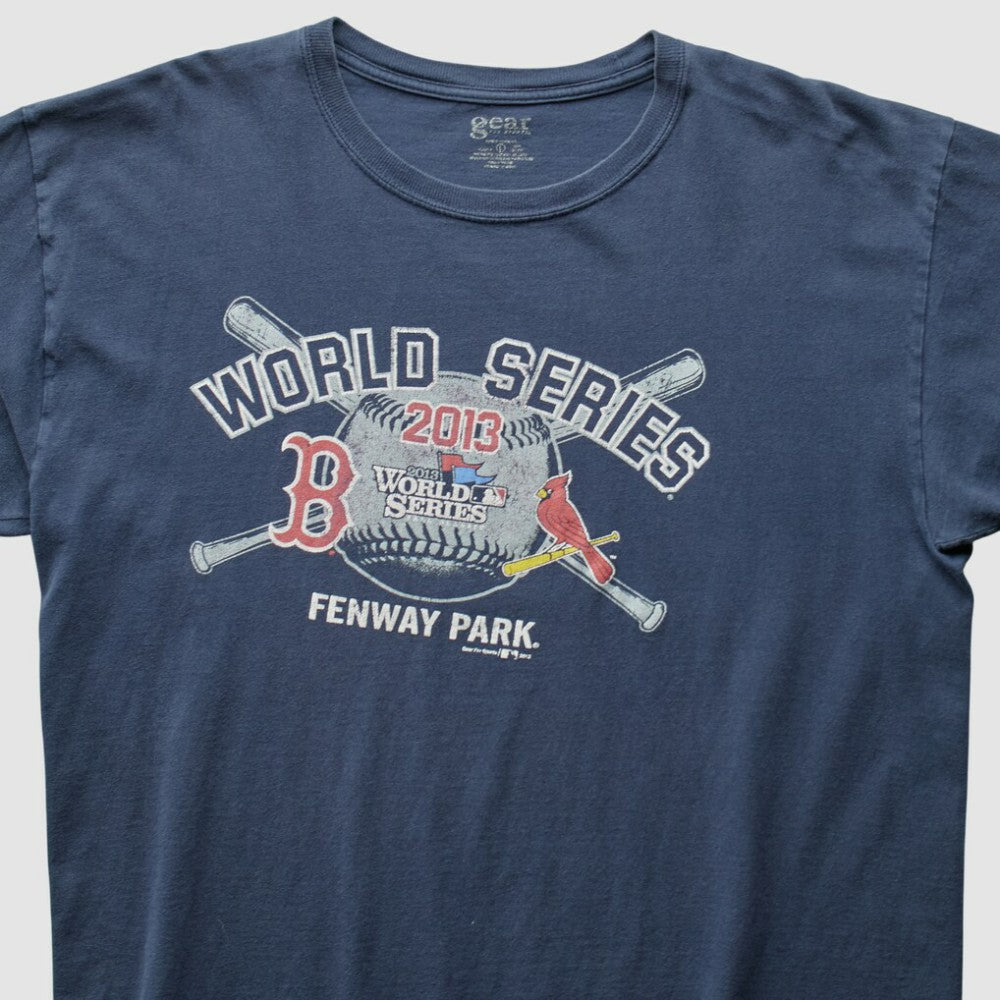Boston Red Sox vs. St. Louis Cardinals 2013 T-Shirt - Navy - Vintage T-shirts