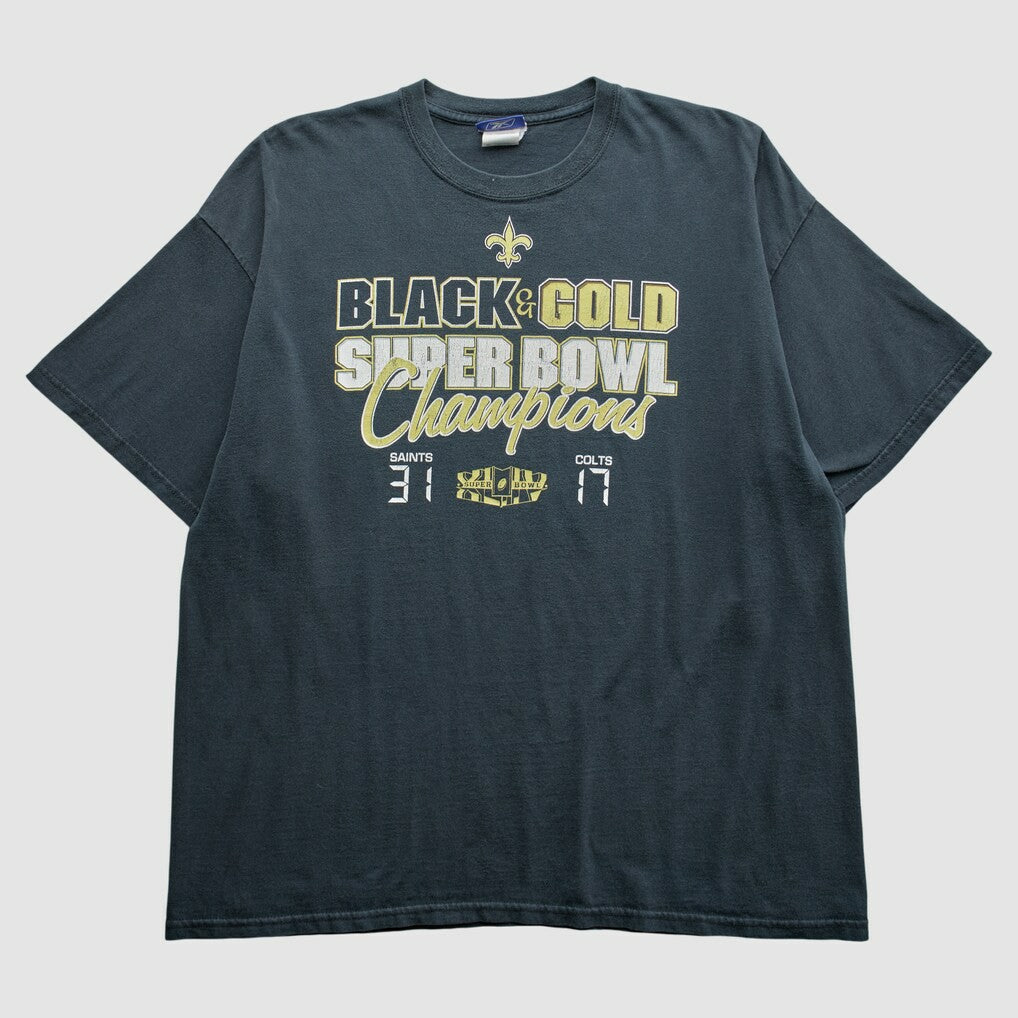 New Orleans Saints Reebok 2010 T-Shirt - Black T-shirts