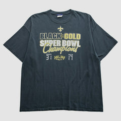 New Orleans Saints Reebok 2010 T-Shirt - Black T-shirts