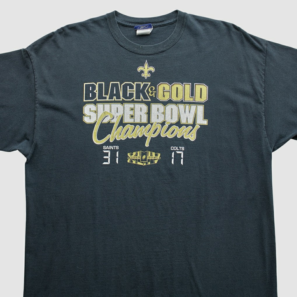 New Orleans Saints Reebok 2010 T-Shirt - Black T-shirts