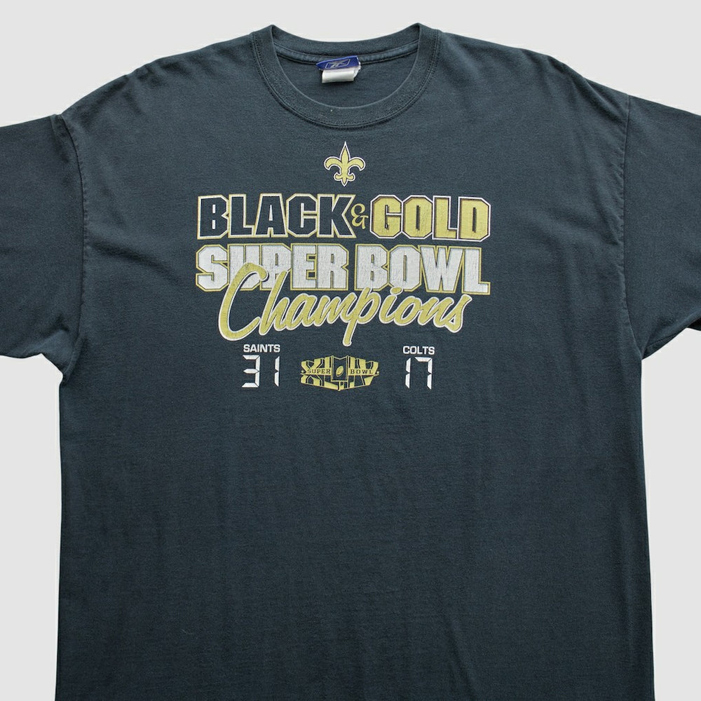 New Orleans Saints Reebok 2010 T-Shirt - Black T-shirts