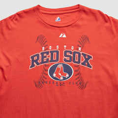 Boston Red Sox Majestic 2009 T-Shirt - Red - Vintage T-shirts