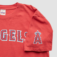 Los Angeles Angels Majestic 2000s T-Shirt - Red - Vintage T-shirts