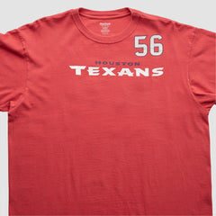 Houston Texans Reebok 2000s T-Shirt - Red T-shirts