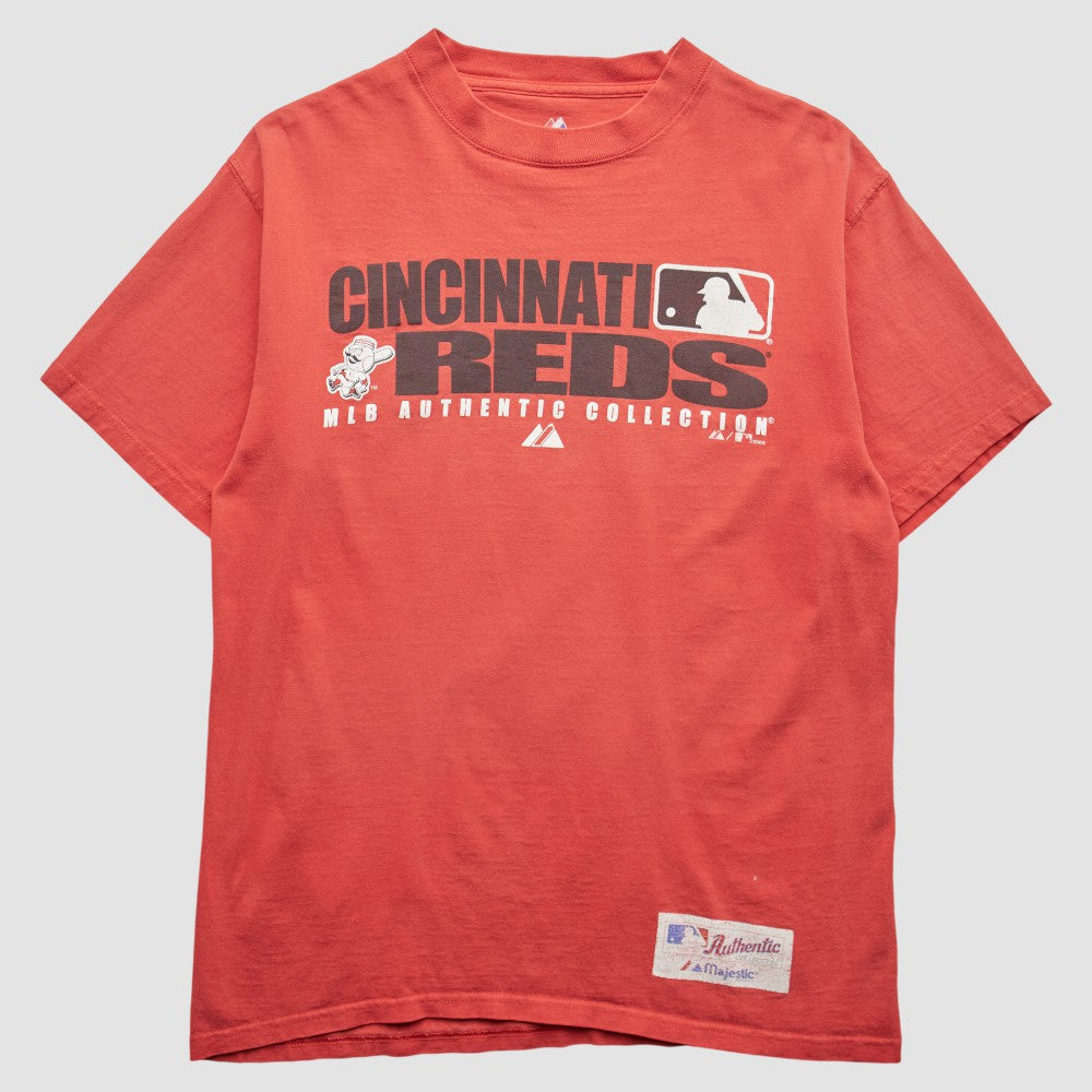 Cincinnati Reds Majestic 2008 T-Shirt - Red - Vintage T-shirts