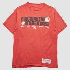 Cincinnati Reds Majestic 2008 T-Shirt - Red - Vintage T-shirts