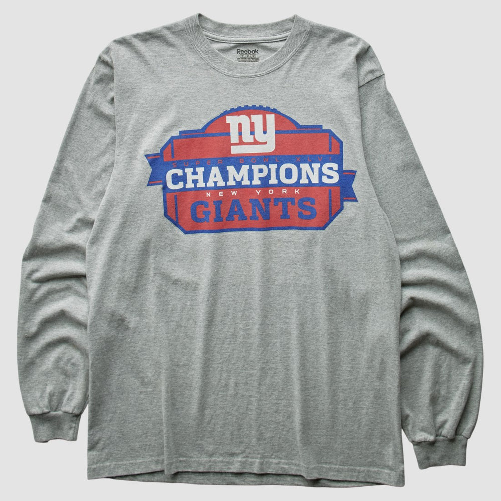 New York Giants Reebok 2012 T-Shirt - Gray T-shirts