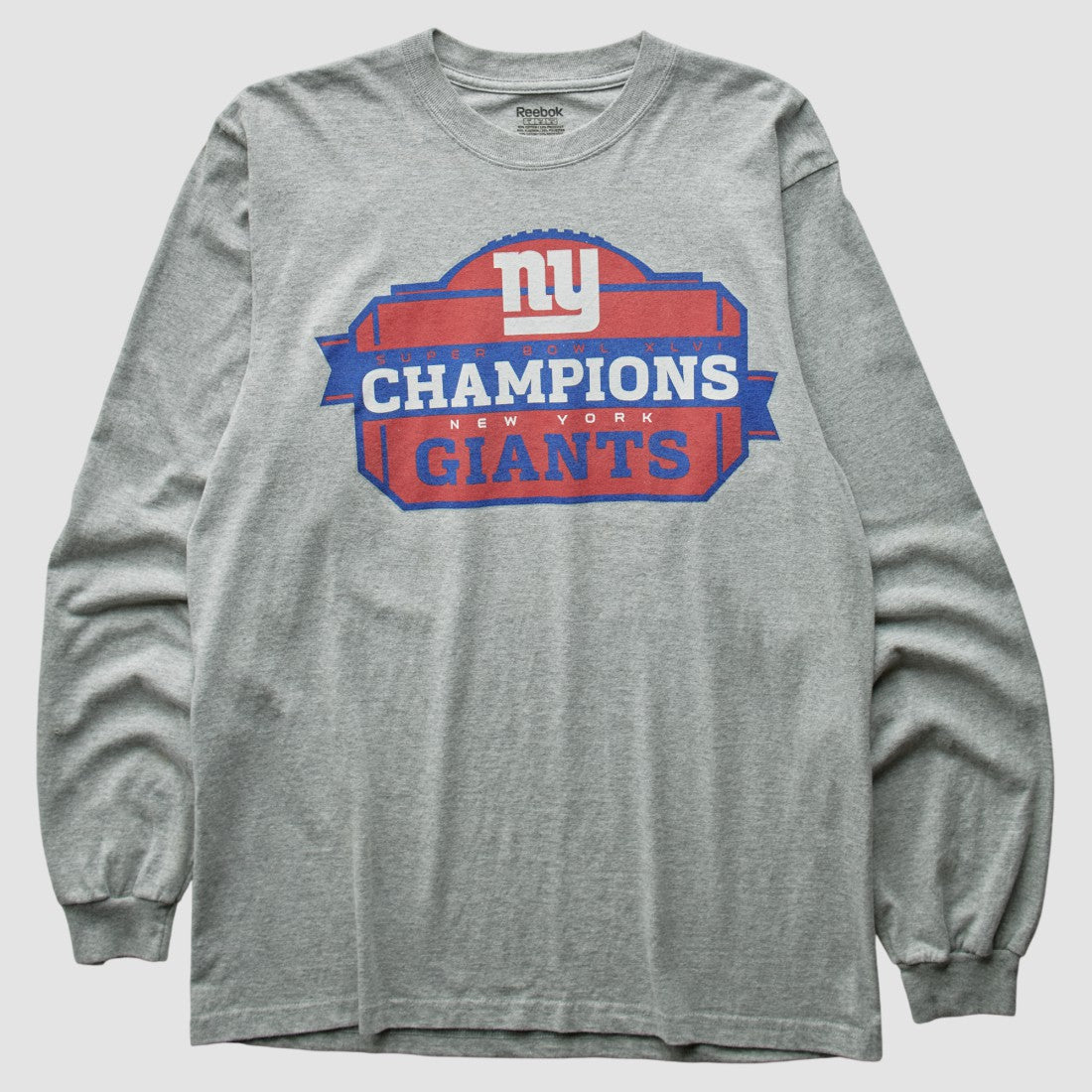 New York Giants Reebok 2012 T-Shirt - Gray T-shirts