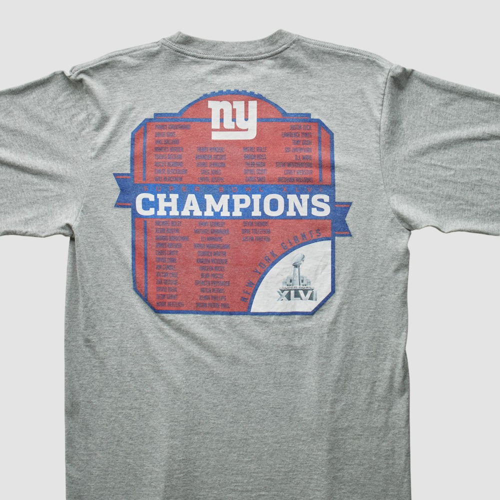 New York Giants Reebok 2012 T-Shirt - Gray T-shirts